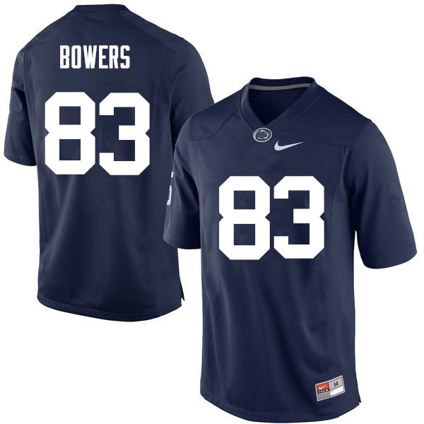Men Penn State Nittany Lions #83 Nick Bowers College Football Jerseys-Navy - Click Image to Close